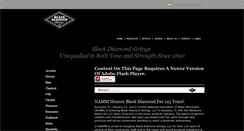 Desktop Screenshot of blackdiamondstrings.com
